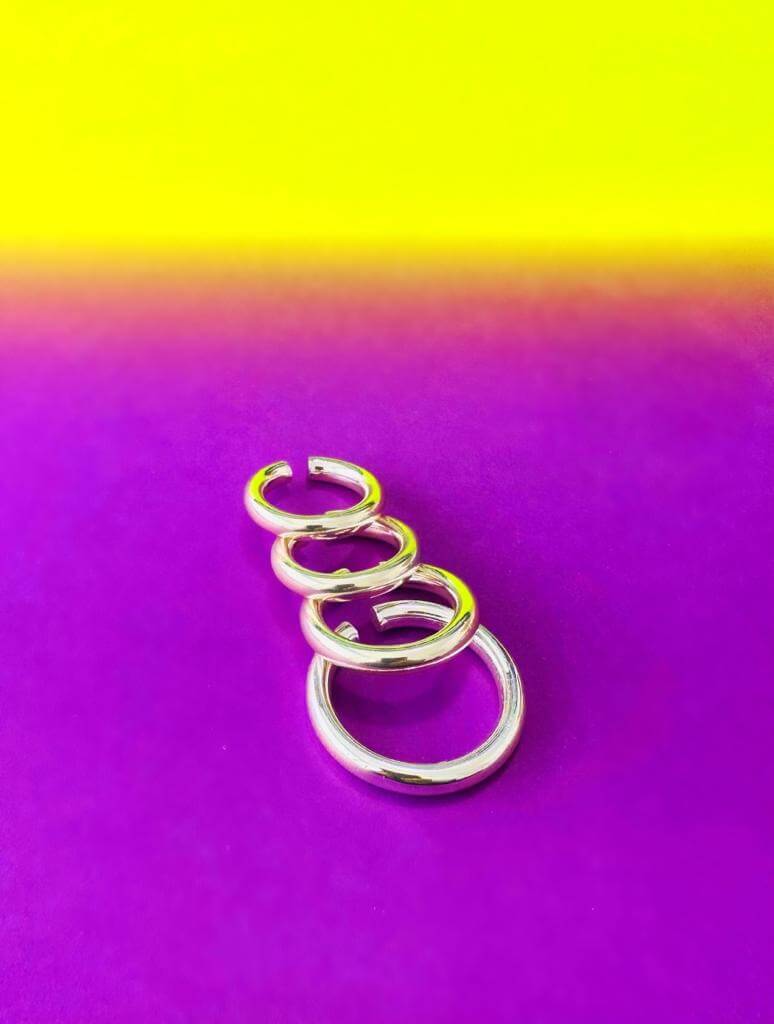 Ear Cuff Bartin Plateada