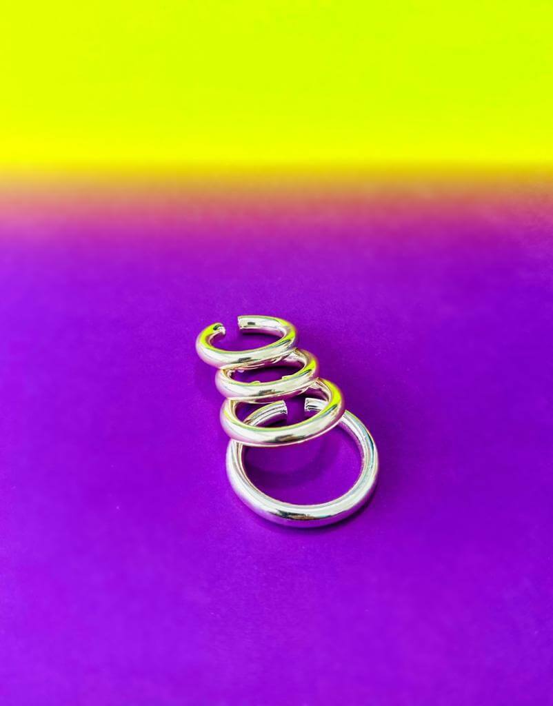 Ear Cuff Bartin Plateada