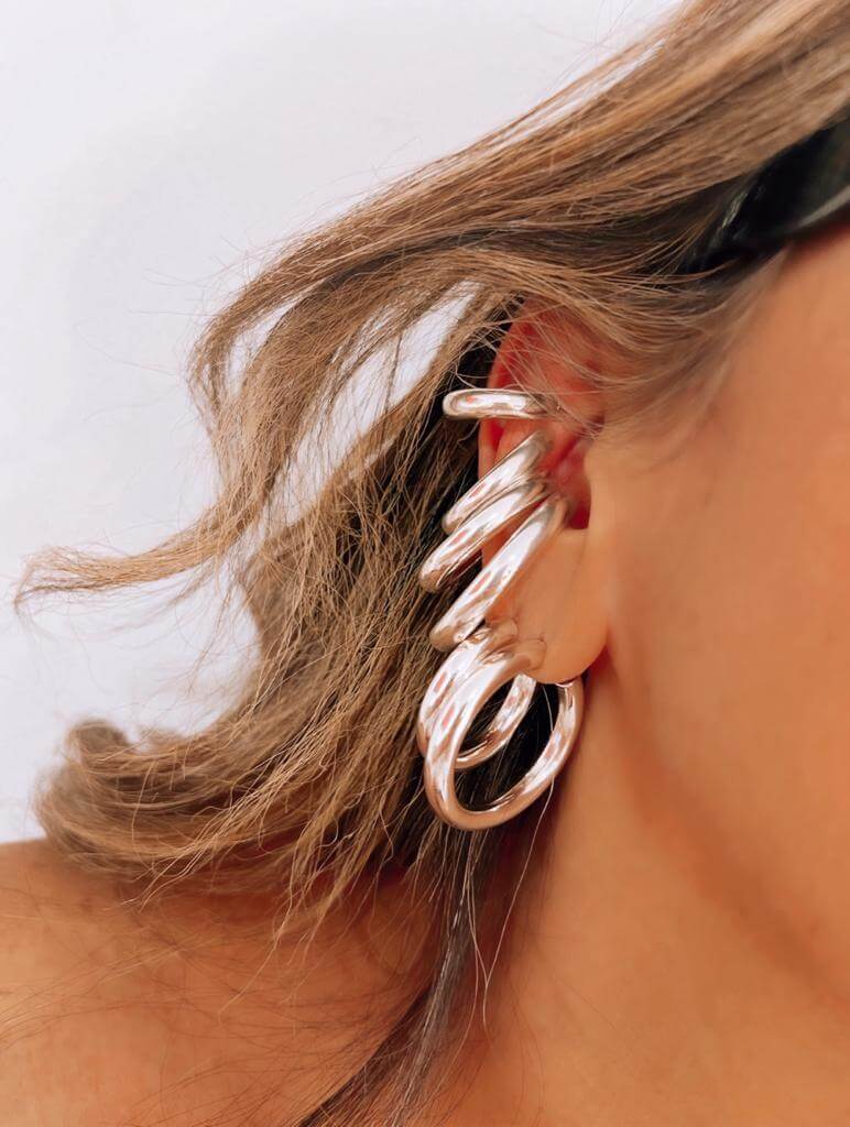 Aretes Bartin Plateados