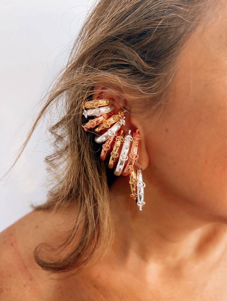 Ear cuff Aksaray plateada