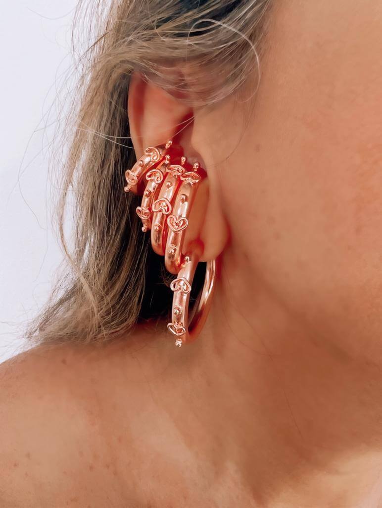Aretes Aksaray rosados