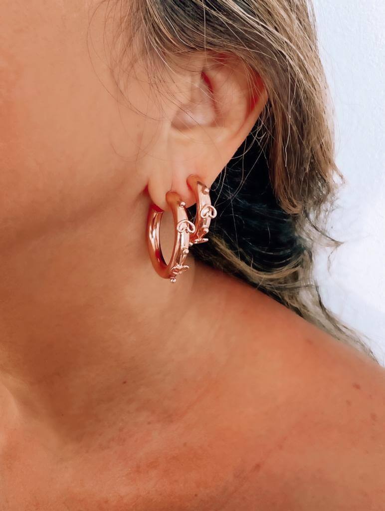 Aretes Aksaray rosados
