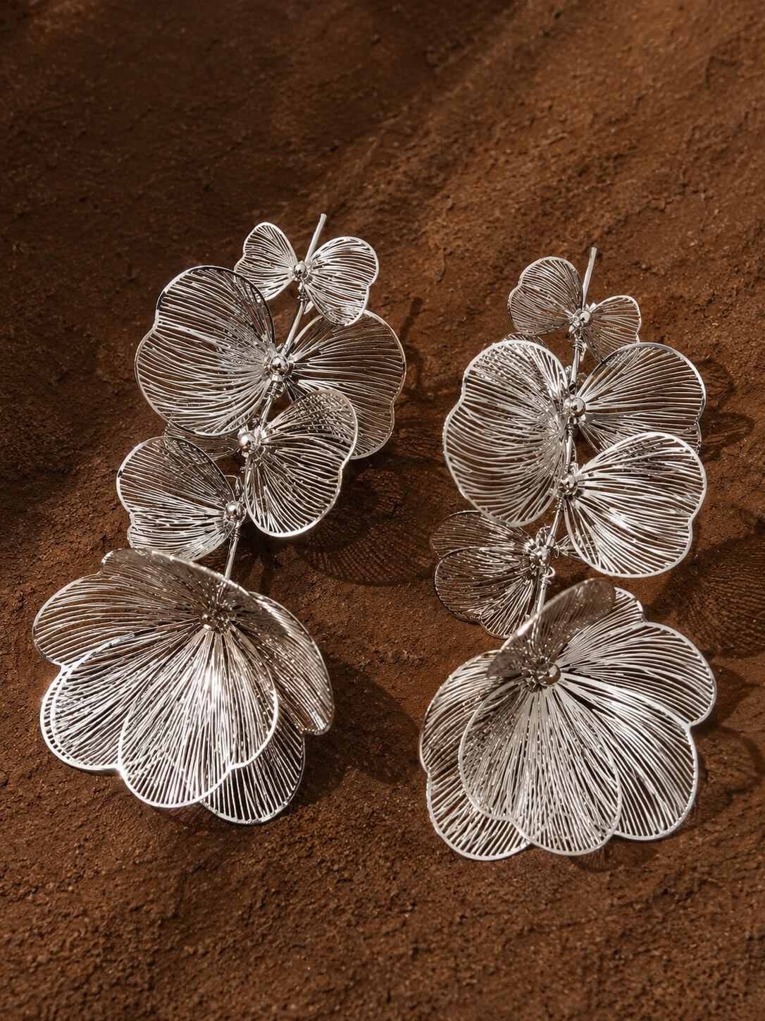 Aretes Silver Bloom