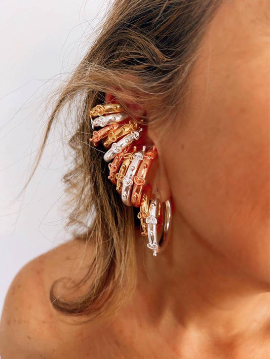Aretes Aksaray plateados
