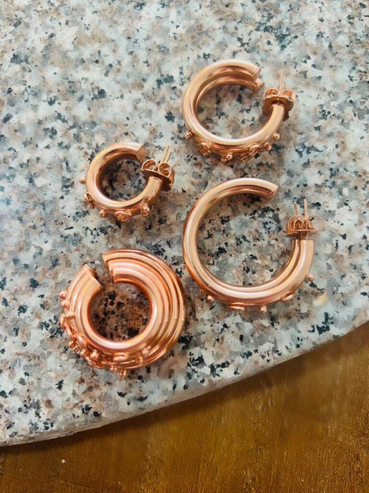 Aretes Aksaray rosados