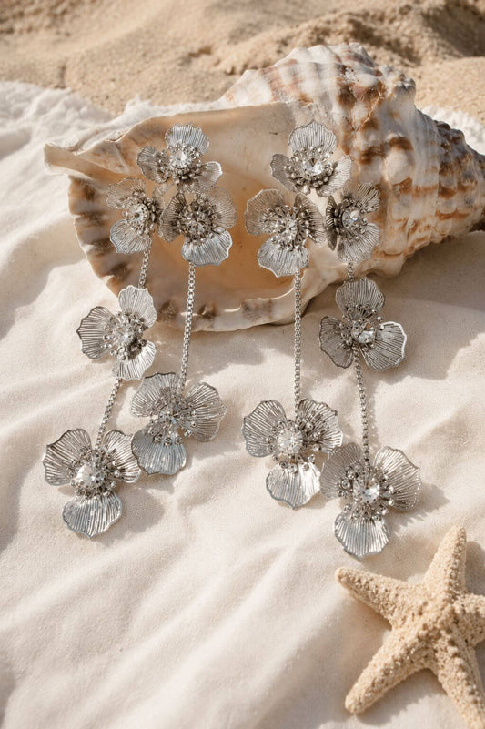 Aretes Fleur Cascade