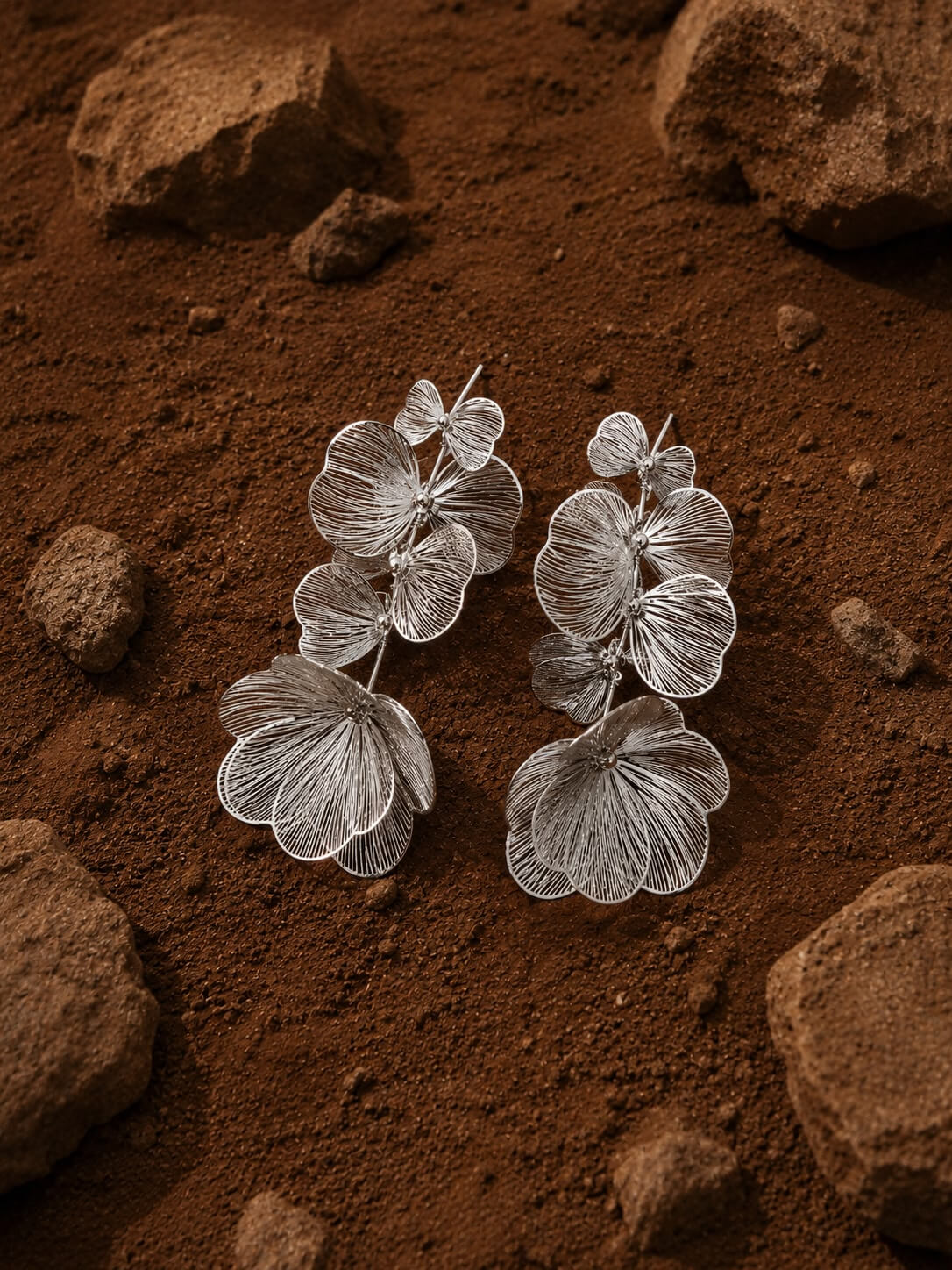Aretes Silver Bloom